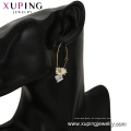 E-713 xuping einzigartiges Design Mode exquisite 14k Gold Farbe synthetische Zirkon Damen Ohrringe